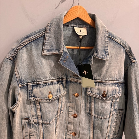 NWT Tuckernuck Denim Archie Jacket in Acid Wash, Size S - Picture 9 of 16